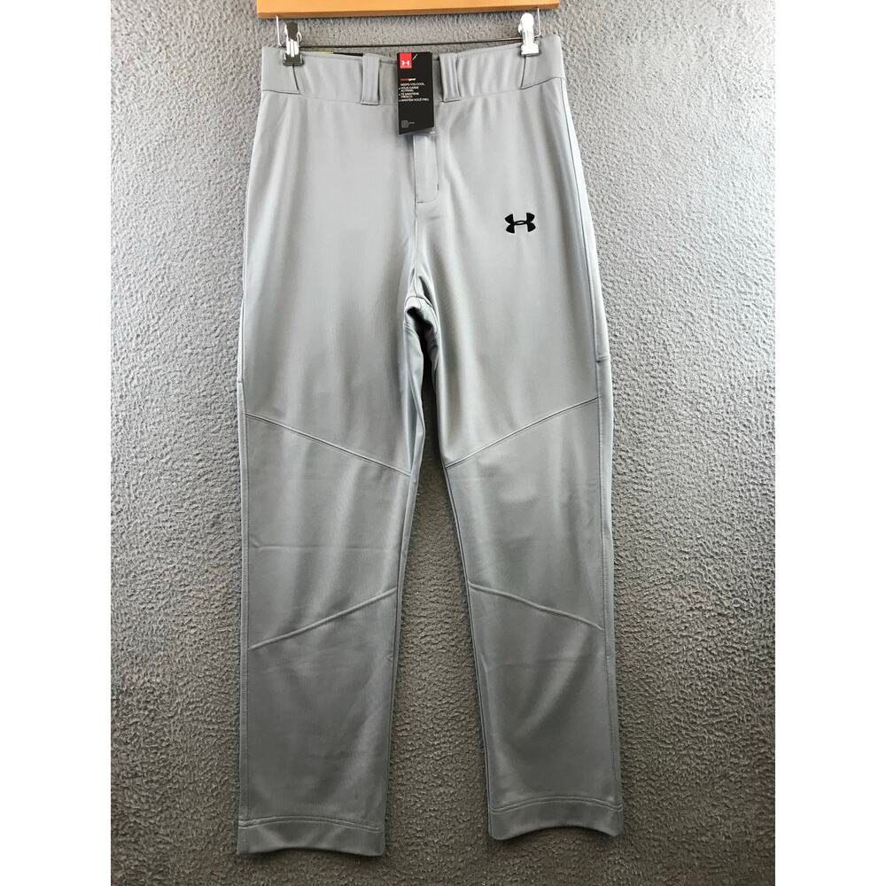 New Under Armour‎ Mens Baseball Pants M Gray Relaxed Fit Sweatpants Athletic